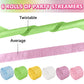 Oun Nana Metallic Pastel Crepe Paper Streamers 6 Rolls, 2.2 x 123 Ft Birthday Streamers Party Decorations for Baby Shower Bachel