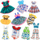 Sotogo 10 Sets American Wellie Doll Clothes Outfits Dresses Pajamas Swimsuit, Girl Wishers Doll Clothes Fit For 14 To 14.5 Inch Dolls