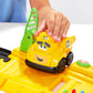 Cat Construction Toys, Power Track Friends Preschool Train Set, 8 Pieces Of Easy-To-Assemble Track, Light & Sounds, Motorized Train & Car Carrier, Develops Fine Motor Skills
