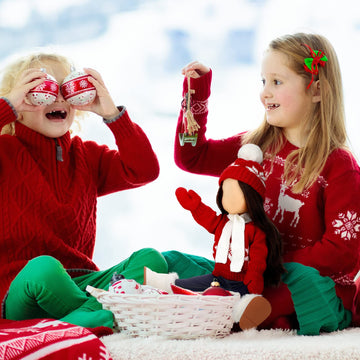 Bencailor Winter 18 Inch Doll Clothes And Accessories Winter Doll Outfits Set Sweaters Trousers Hats Shoes For 18 Inch Doll Gift