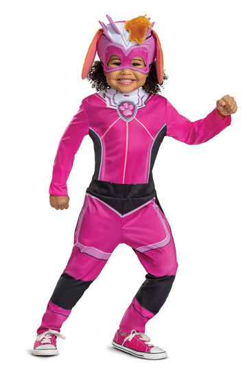 Skye Paw Patrol Costume, Official Paw Patrol Toddler Halloween Outfit With Headpiece For Kids, Size (4-6X)
