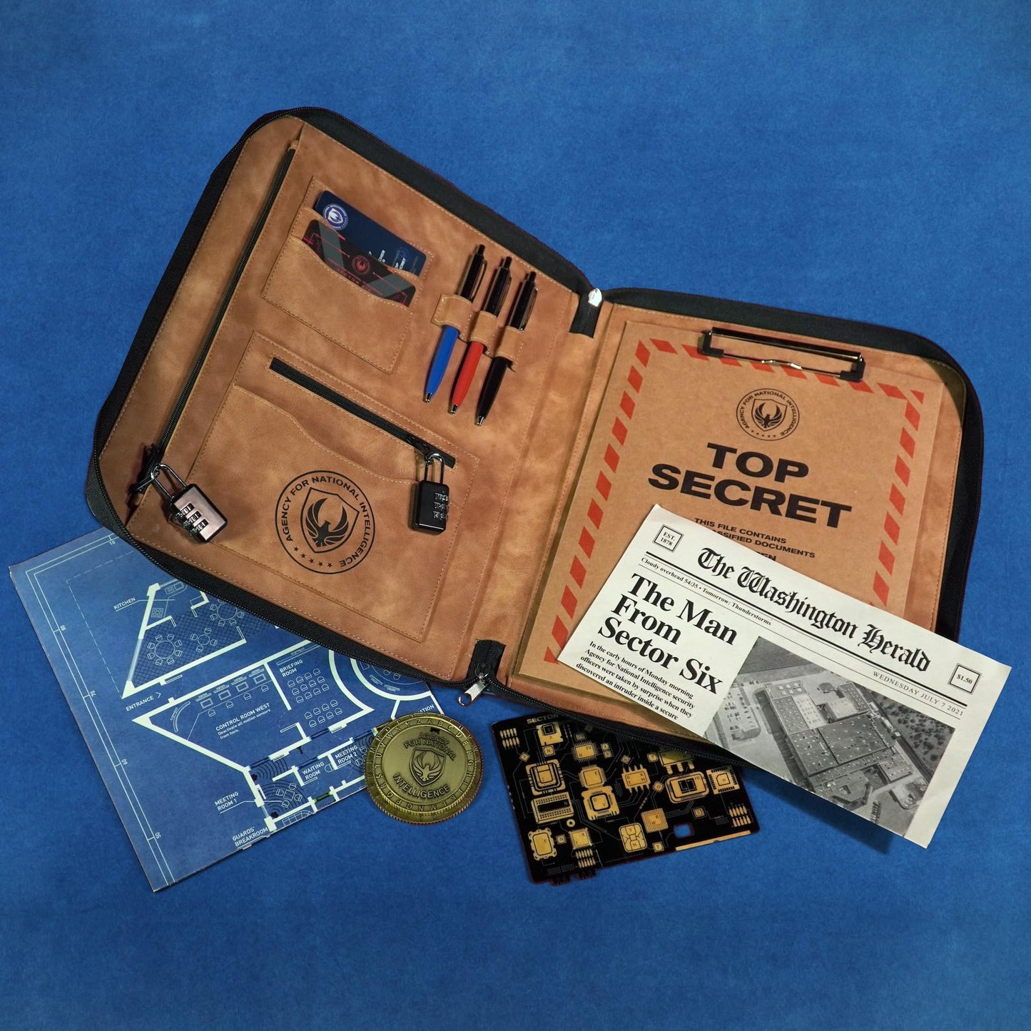 The Man From Sector Six - Secret Agent Escape-Room Board Game By The Mystery Agency