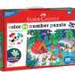 Faber-Castell Color By Number Puzzle, Camping - 100 Pieces, Diy Coloring Puzzle Set For Kids Ages 6+, Small