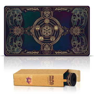 Paramint Lucid Dragon Blast (Stitched) - Mtg Playmat - Compatible With Magic The Gathering Playmat - Play Mtg, Yugioh, Tcg - Original Play Mat Art Designs & Accessories