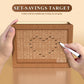 5000 Savings Challenge Box Cash Vault Wooden Coin Bank Money Saving Box With Target And Numbers - Piggy Bank For Kids Adults 5K