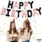 Katchon, Happy Birthday Balloons - 16 Inch | Rose Gold And Black Birthday Banner | Black And Rose Gold Balloons, Happy Birthday Decorations | Happy Birthday Sign, Black And Rose Gold Party Decorations