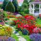 Springbok Flower Garden 500 Piece Puzzle For Adults - Featuring A Beautiful Garden In Bloom