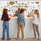 Hoblynth Giant Thanksgiving Coloring Table Cloth for Kids Large Thanksgiving Posters to Color Jumbo Coloring Tablecloth Crafts T