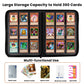 9 Pocket Card Binder  enhanced Zip Trading Card Binder  360 Double Sided Pocket PU Collection Binder  Dragon Design Collector Album  Card Folder for MTG  TCG  Sports Cards (red copper)