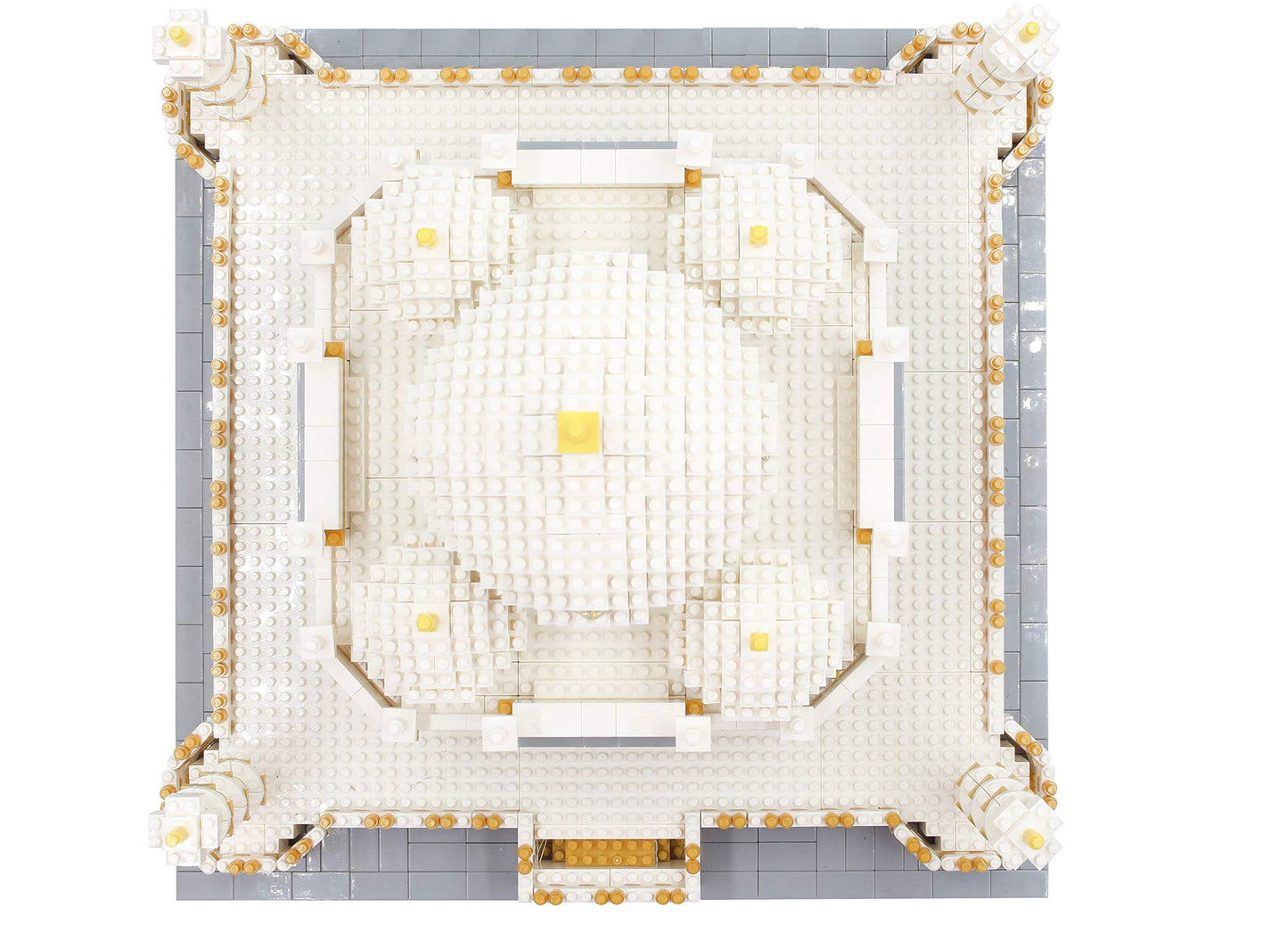dOvOb Micro Mini Blocks Taj Mahal Model Set - 4000 Pieces, Multicolor, Plastic, Model QS004, Perfect for Kids and Adults