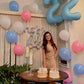 Pearlescent Blue 5 Balloon, Number Balloons 40 Inch, 5Th Birthday Balloon Decorations, Pearlescent Blue Party Supplies, 5 Number