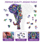 Qiuenisray Wooden Jigsaw Puzzles-Elephant,200Pcs,12.4X11.4In,Medium,Wooden Puzzles For Adults,Unique Shape Animal Adult Puzzles,