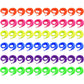 Onest 60 Pieces Magic Worm Toys Wiggly Twisty Fuzzy Worm Toys Carnival Party Favors, 6 Colors
