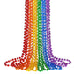 SHAOQINLIN 12 PCS Pride Beads Necklaces, Pride Necklace Accessories, Rainbow Beads Necklaces Bulk, Gay Lesbian Pride Month Parad