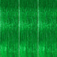 PartyWoo Green Streamers Backdrop 3pcs Green Tinsel Foil Fringe Streamer Curtains 8.2 FT Curtains Photo Backdrop for Graduation 