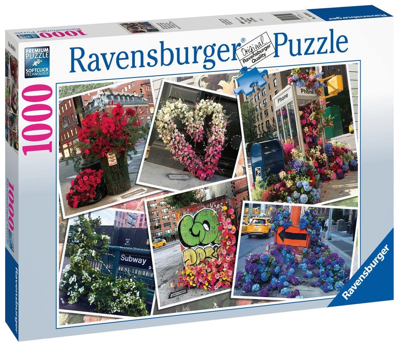 Ravensburger Nyc Flower Flash 1000 Piece Jigsaw Puzzle For Adults - 16819 - Every Piece Is Unique, Softclick Technology Means Pieces Fit Together Perfectly