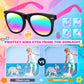 Kids Sunglasses Party Favors, 24Pack Neon Sunglasses with UV400 Protection in Bulk for Kids, Boys and Girls, Great Gift for Birt