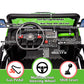 Sopbost 2 Seater 24V Kids Ride On Truck With Electric Dump Bed, Extra Shovel, 4Wd Battery Powered Ride On Toy Car With Remote Control, Music Play, Eva Tires Wheels, Green