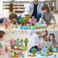 Magnetic Blocks Building Toys,108Pcs Magnetic Building Blocks,Magnets Cubes Garden Set,Toddler Stem Sensory Construction Toys 3