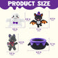 JOYIN 4PCS Baby Halloween Plush Toy  Plushie Cauldron with Ghost Bat Cat  Halloween Playset for Kid Trick or Treat  School Classroom Party Favor Supply Gift  Goodie Bag Stuffer Filler  Prize and Treat