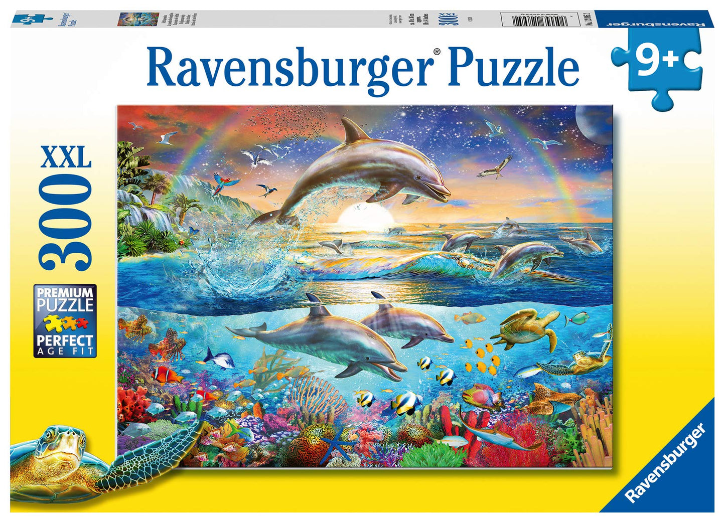 Ravensburger 12895 Dolphin Paradise 300 Piece Puzzle For Kids - Every Piece Is Unique, Pieces Fit Together Perfectly