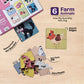 Mini Leaves 4 Piece Wooden Puzzle For Kids - Set Of 6 Farm Animals Jigsaw Puzzle - Puzzles For Kids For Age 2 And Above - Safe &