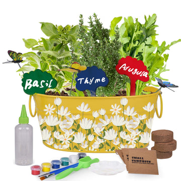 Paint & Plant Flower Gardening Kit - Gifts For Girls Ages 8-12, Arts And Crafts For Kids Ages 8-12, Kids Gardening Set, Birthday