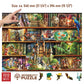 WOODEN.CITY Wooden Puzzles for mature-themeds 1000 Pieces - Stories on Every Shelf - Bookshelves Scene | Made in EU | Gift for Book Lovers | Size 21 25 x 15 5 in