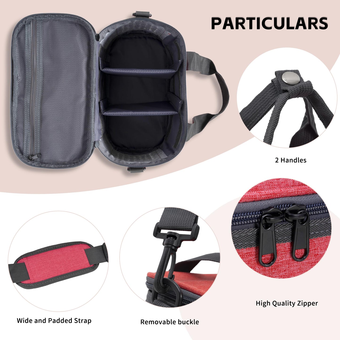 Ibvivic Toniebox Carrying Case For Toniebox Figures/Starter Set Waterproof Tonie Storage, Red
