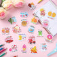 Motiskyy 240 Pcs Valentines Day Scratch and Sniff Stickers Large Smelly Scented Motivational Stickers Food Dessert Reward Decal