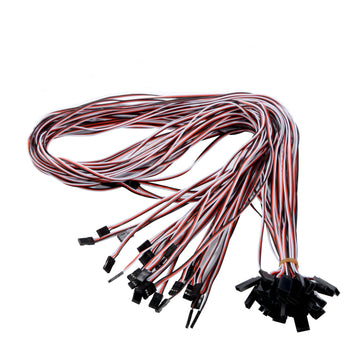 YXQ 1M Servo Extension Cable 3 Pin Male to Female Lead Wire for RC Airplane (10Pcs)
