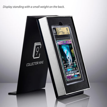 Collector Nine Bgs Display Gift Case Magnetic Flip | Graded Card Storage Slab Shipping Box Holder (Silver, Bgs Single)