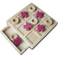 Aerolf Tic Tac Toe Wooden Board - Family Game, Classic Wooden Board Game, Classical Family Board Game, Strategy Board Game, Outd