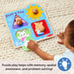 Melissa & Doug? Ms. Rachelwooden Peek-A-Boo Jumbo Peg Puzzle, 4-Piece With Mirror, Toddler Toys For Boys And Girls Ages 1+ Years