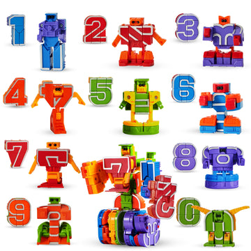 Joyin 10 Pcs Number Bots Educational Toys, Number Bots, Action Figure Learning Toys, Christmas Birthday Gifts For Kids Boys Girls 3 4 5 6 Years Old