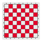 WE Games Mousepad Chess Board 20 in. Red Color with Classic Design - enhanced Tournament Chess Mat  Perfect Travel Chess Board for mature-themeds