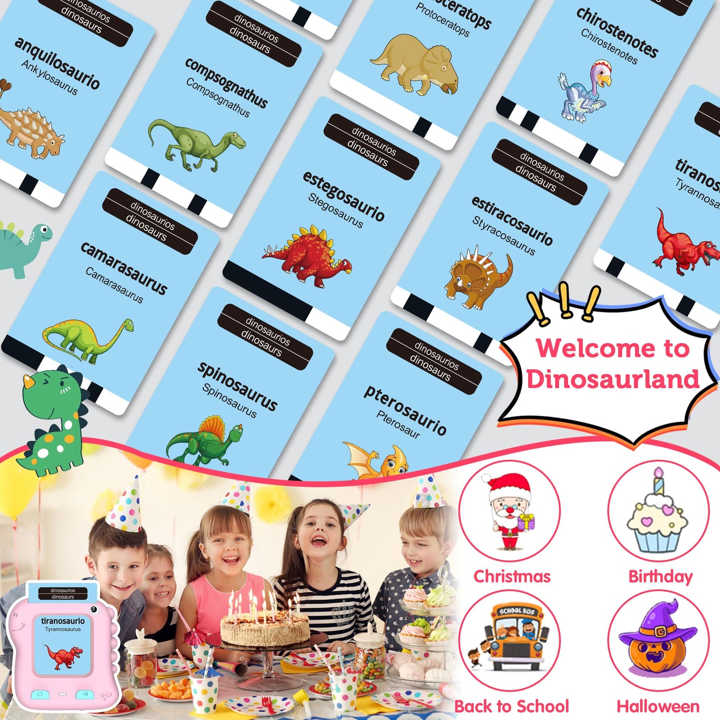 Upgraded Bilingual Pocket Speech, 280 Words Spanish&English Talking Flashcards Toddler Girls Toys Gifts For 2 Year Old Girl Bilingual Toy Spanish Learning Toys For Toddler 1 2 3 4 5