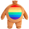 Tiny Headed Kingdom Pride Pip Bear, Adorable Stuffed Animal For Girls & Boys, Big Plushie Small Head, 15 Inches