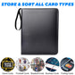 ULLTOON Portable 9-Pocket Trading Card Binder  Holds 990 Cards with 55 Removable Double-Sided Sleeves  Baseball Card Binder Card Storage Organizer Album for Boys  Girls  Sports & Game Cards