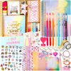 R Ruckerco Girls Diy Diary 54 Pcs Girls Diary Set,Toys For Ages 8-13,Diy Stationery Set, Thin Stickers And Little Girls Daily Su