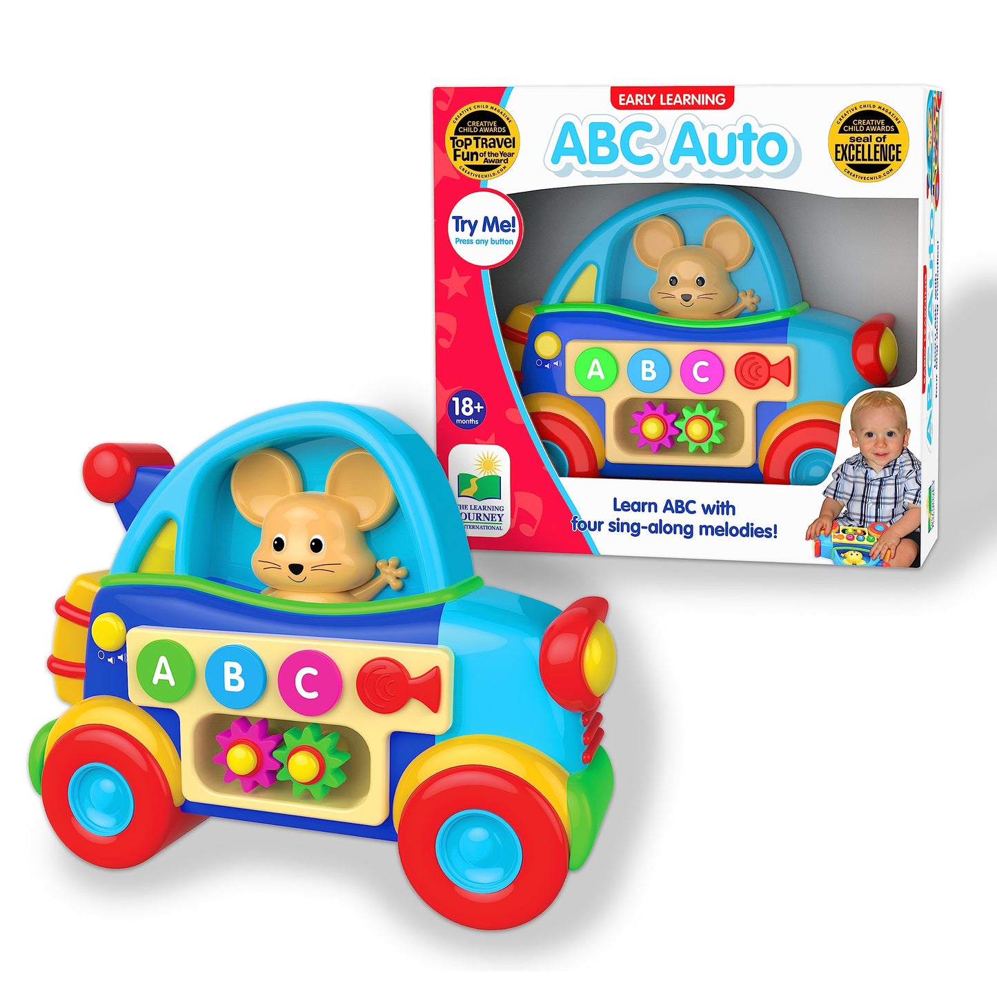 The Learning Journey Early Learning Vehicles - Abc Auto - Sing-Along Electronic Educational Toddler Toy That Teaches Abcs - Toys & Gifts For Boys & Girls Ages 18+ Months