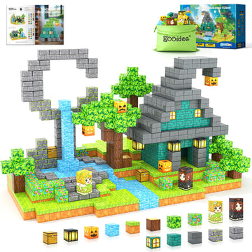 Large Magnetic Blocks Kids Building Toys Mine Magworld Magic Enchanted Building Craft 1'' Cubes, Construction Sensory Toys For 3