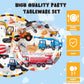 Wernnsai Construction Party Supplies - 48Pcs Dump Truck Themed Party Tableware Set Disposable Dinner Dessert Plates And Napkins For Boys Kids Baby Shower Excavator Birthday Party Serves 16 Guests