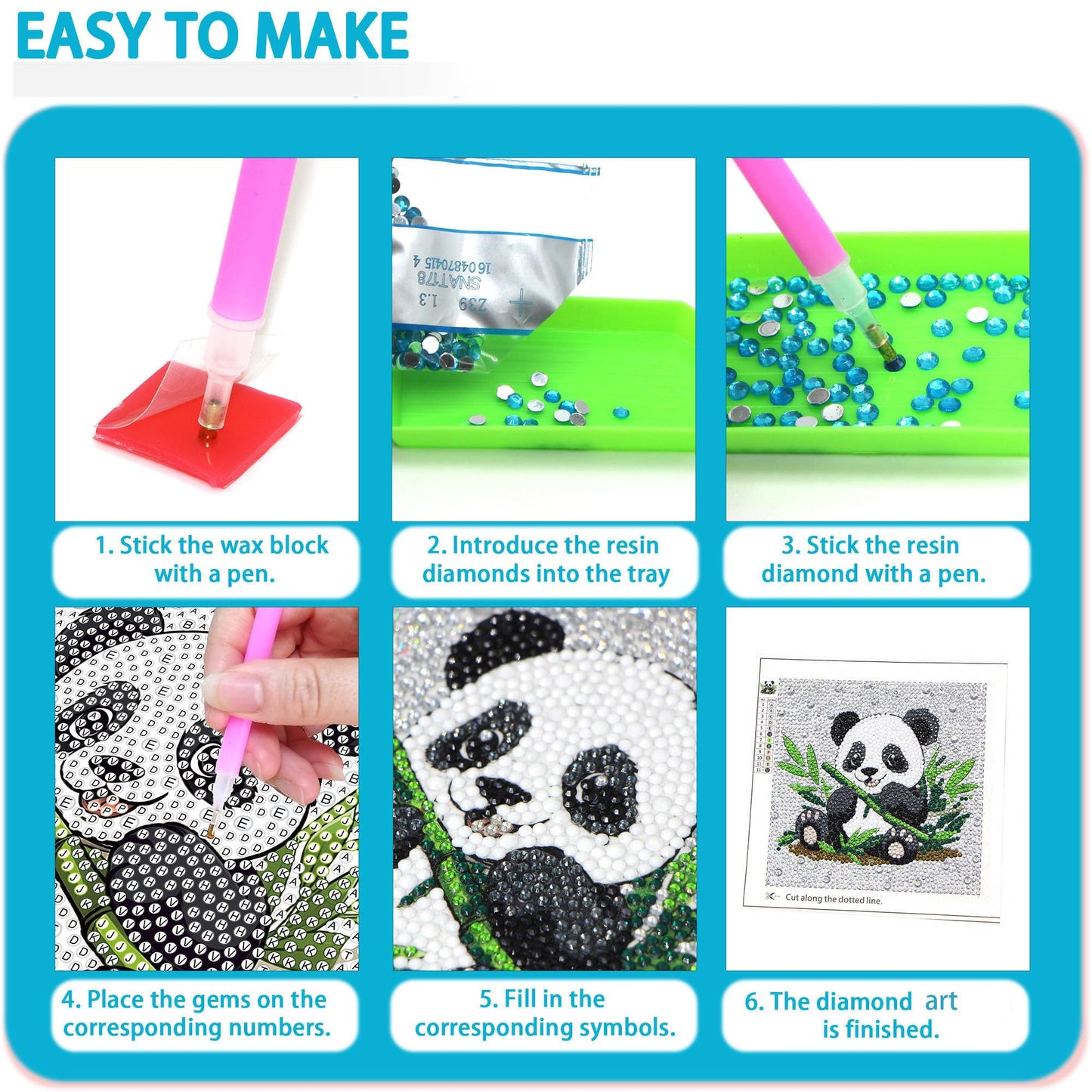 Libfx Diamond Art Kits For Kids 4 Pcs Diamond Art For Kids Girls Boys Beginners Arts And Crafts For Kids Ages 8-12 (Dw-001)