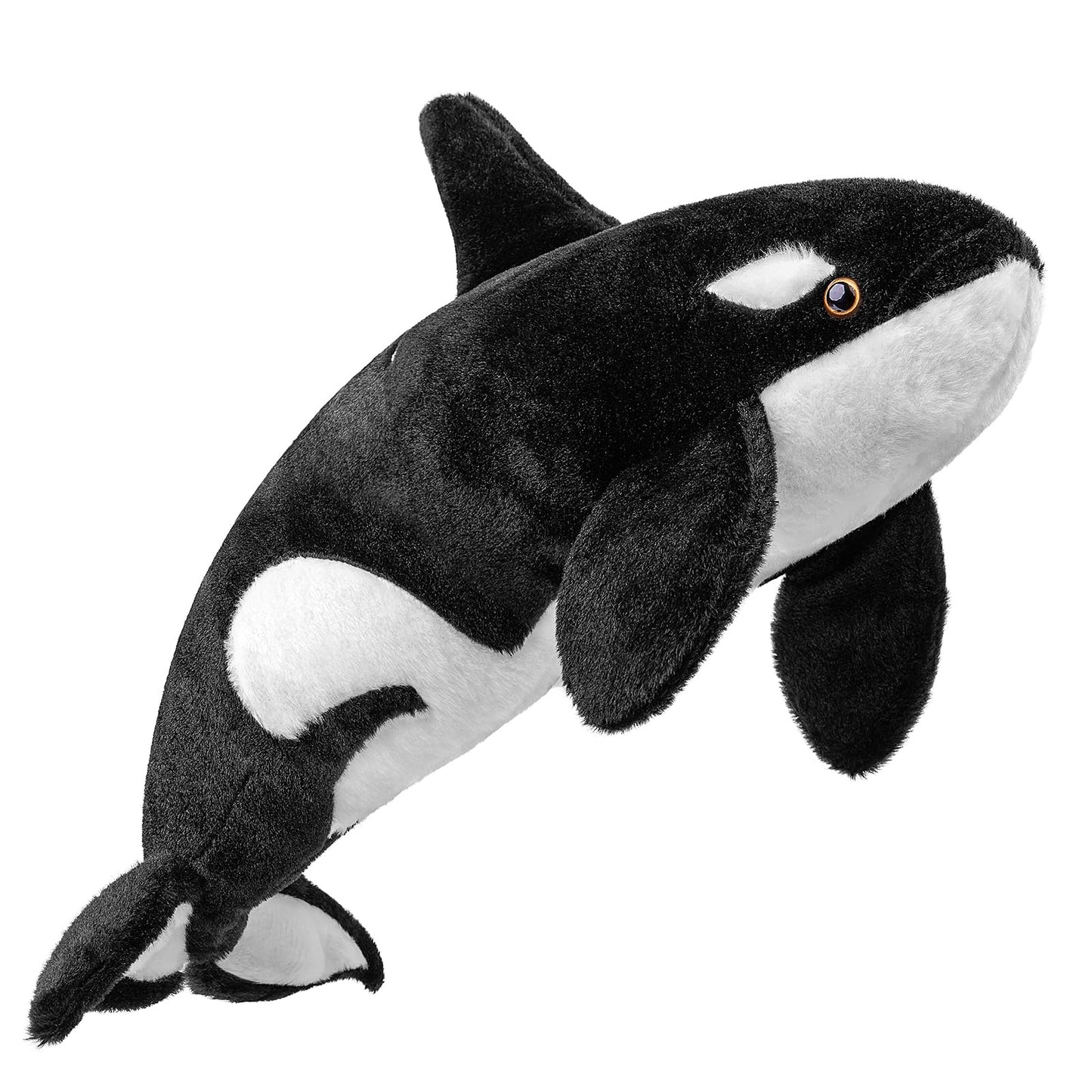 Zhongxin Made Large Orca Plush Toy - Realistic Orca Stuffed Animals 29In, Soft Ocean Sea Creatures Orca Sharks Plush Toy Gift Collection For Kids