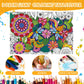 Sayglossy 3 Pcs Mandala Coloring Tablecloth 54 x 108 Inch Ocean Land Animal Drawing Poster End of The Year Gifts for Students Bu