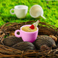 Patelai 30 Pieces Mini Coffee Cups Tea Cup White Plastic Coffee Cups Miniature Food Kitchen Room Decoration Accessories Gifts Fo