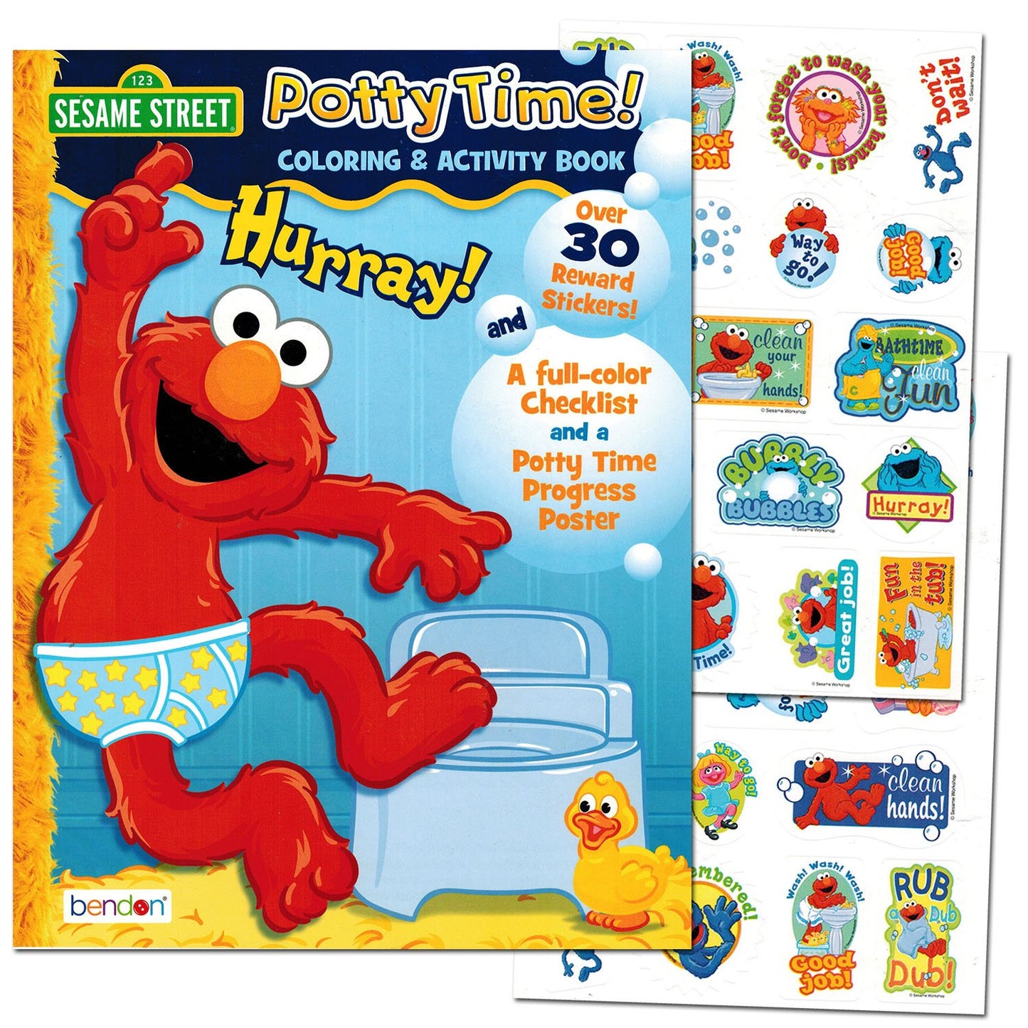Sesame StreetPotty Time Potty Training Coloring and Activity Set - with Progress Chart and Reward Stickers