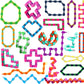 Pulsbery Toys 24 Links Wacky Tracks Snap And Click Finger Sensory Toys, Snake Puzzles Fidget Chain Toys For Stress Relief(Kids B