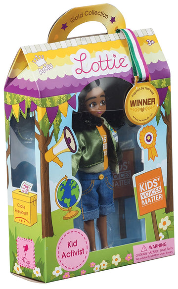 Lottie Kid Activist Doll | Cute Black Doll Inspired By Real-Life Kid Activist Mari Copeny